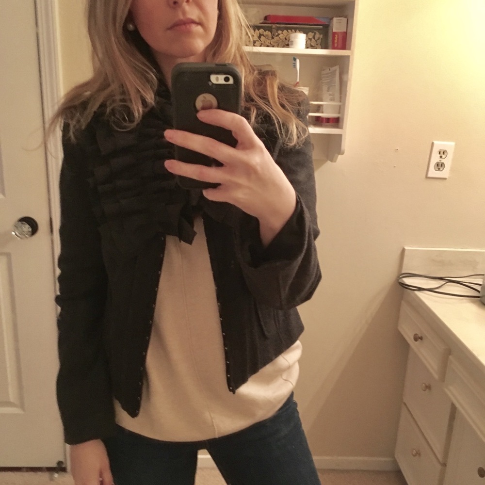 Hinge grey wool jacket
